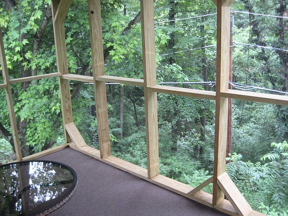 great screened in porch.new