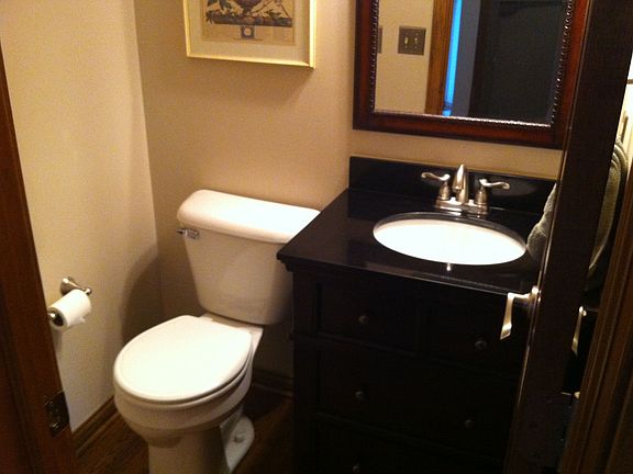 updated half bath main level