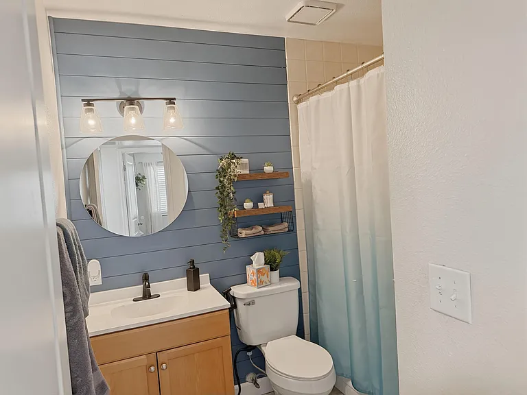 Hallway bathroom