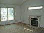 Vaulted family room w/ fireplace