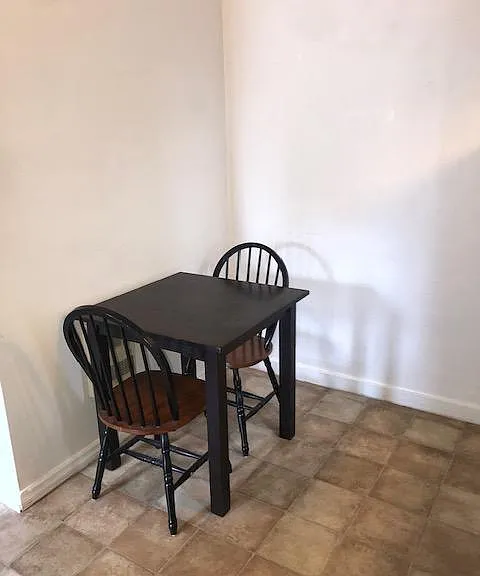 Dining table and chairs