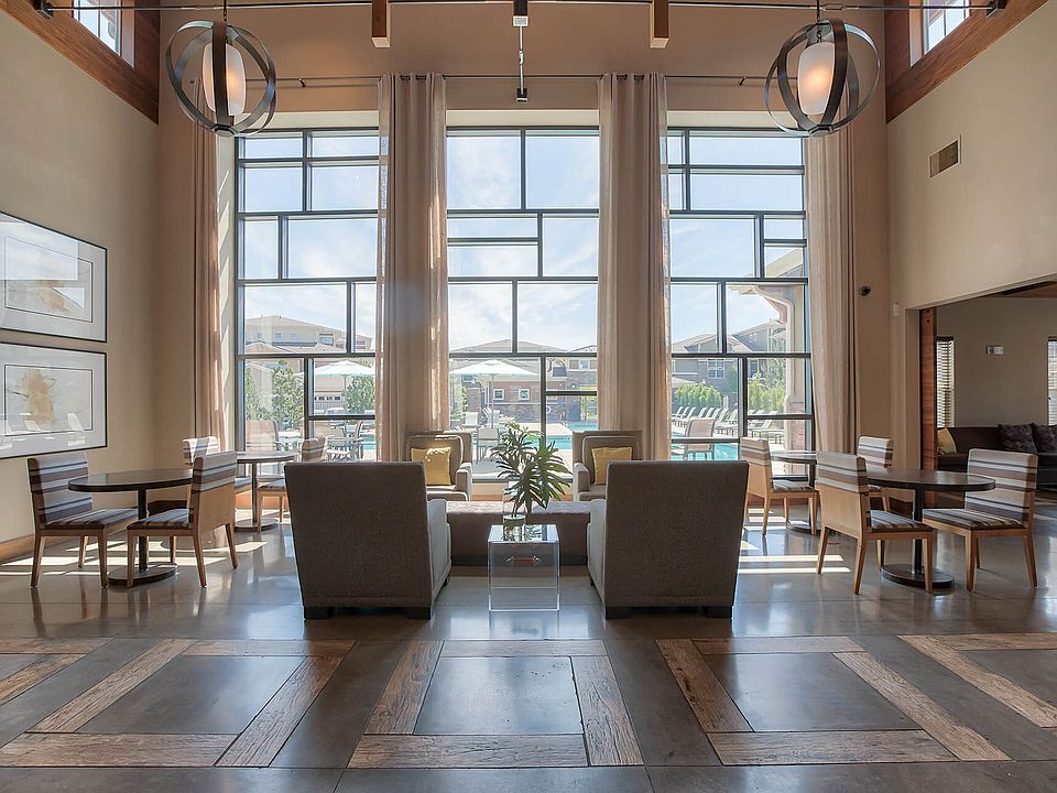Enjoy expansive Colorado mountain views from the resident clubhouse