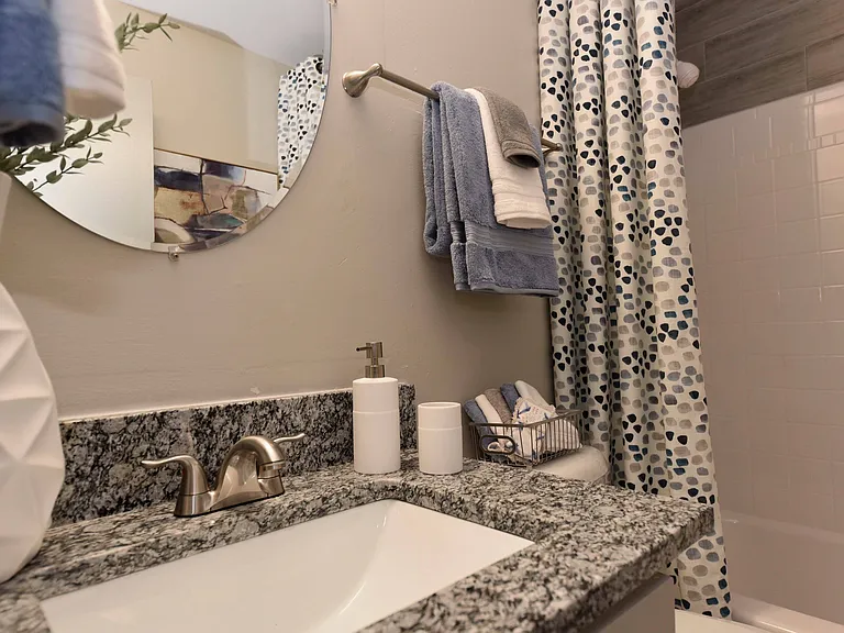 Bathroom + Granite Counters