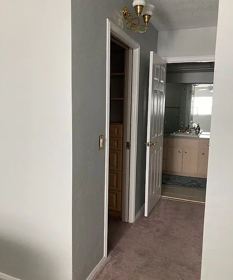 Hallway to master bath