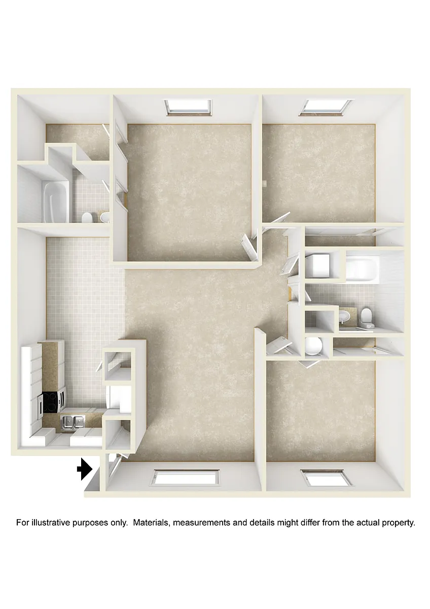 Floor plan 3x2 Upper