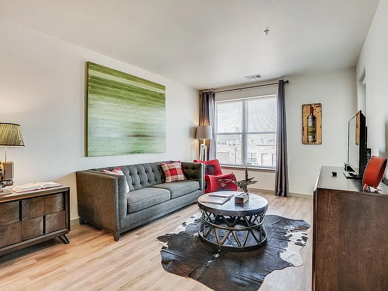 Large windows let in lots of natural light
