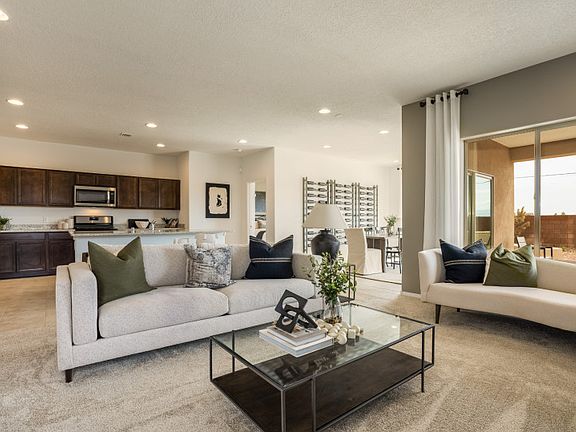 The Verbena has an open layout that seamlessly connects the main living areas of the house.