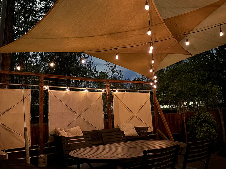 Back Deck at night