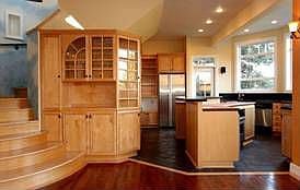 Kitchen [Built In Maple China Cabinet]