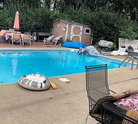 pool shed for storage