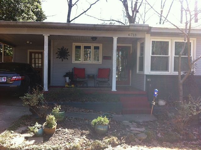 Front porch and carport