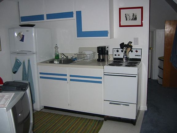Kitchen with creative painting