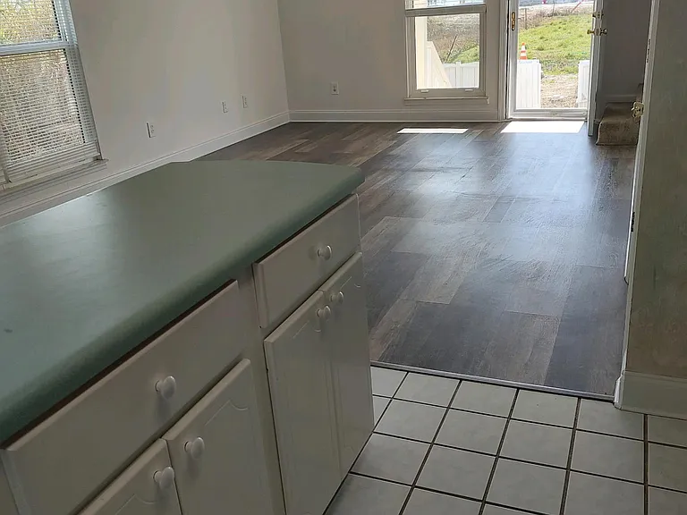 Kitchen to living room.