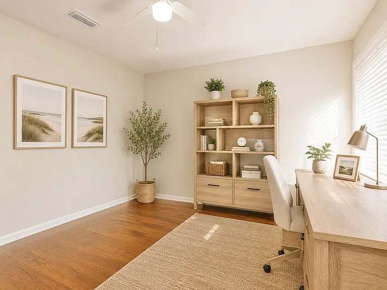 Bedroom #2 can also be used as office space