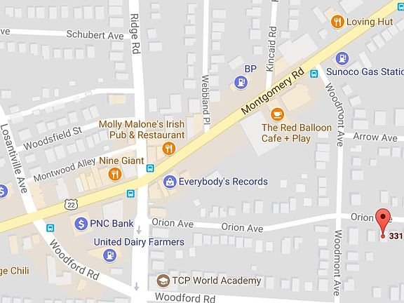 Map of local walkable services