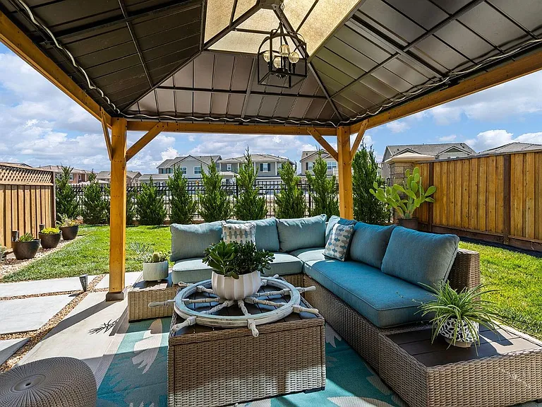 Gazebo in the backyard