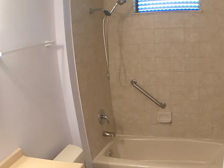 Bathroom by the living room.