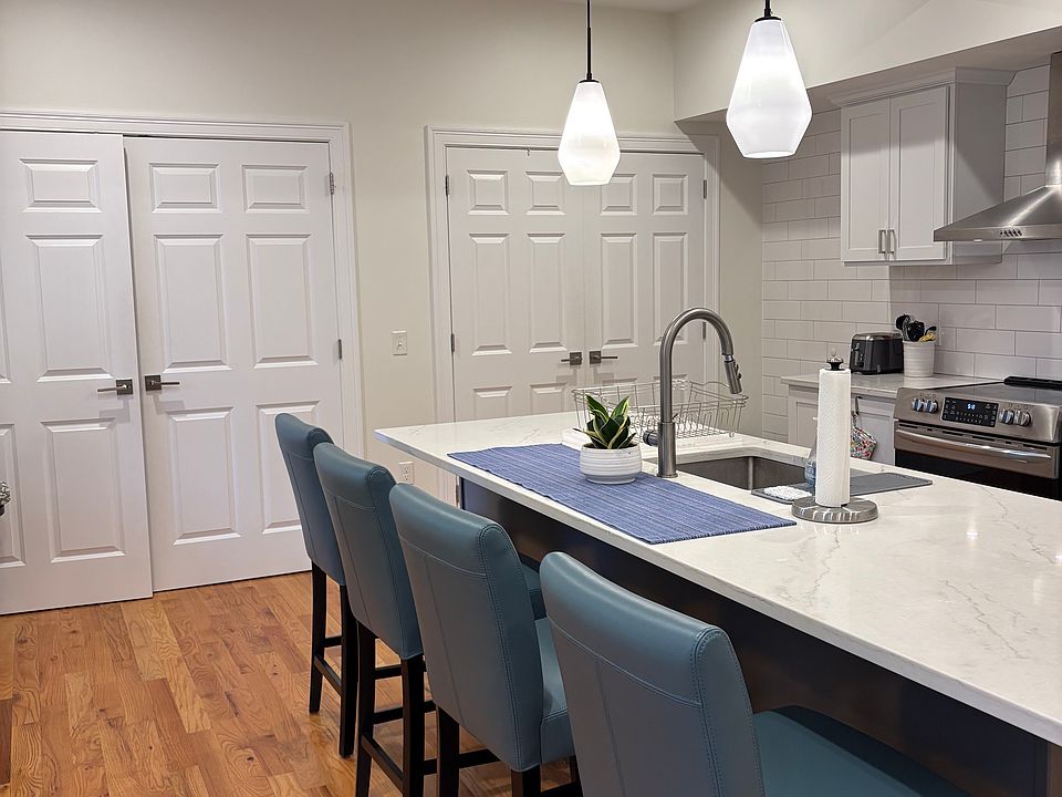 Modern kitchen with large island