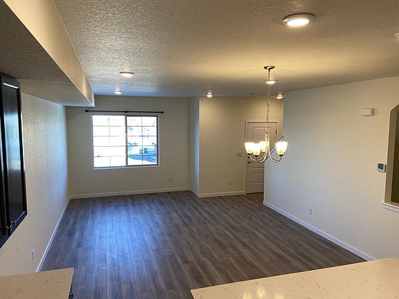 View of living area from the kitchen