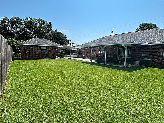 Large Fence Back Yard