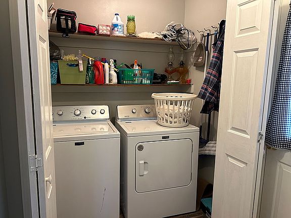 Laundry inside garage entry