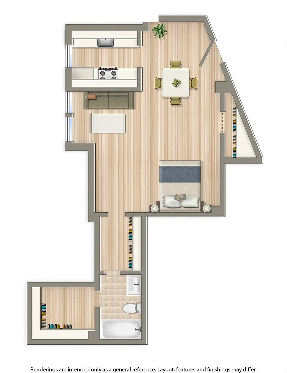 Floor plan Studio A