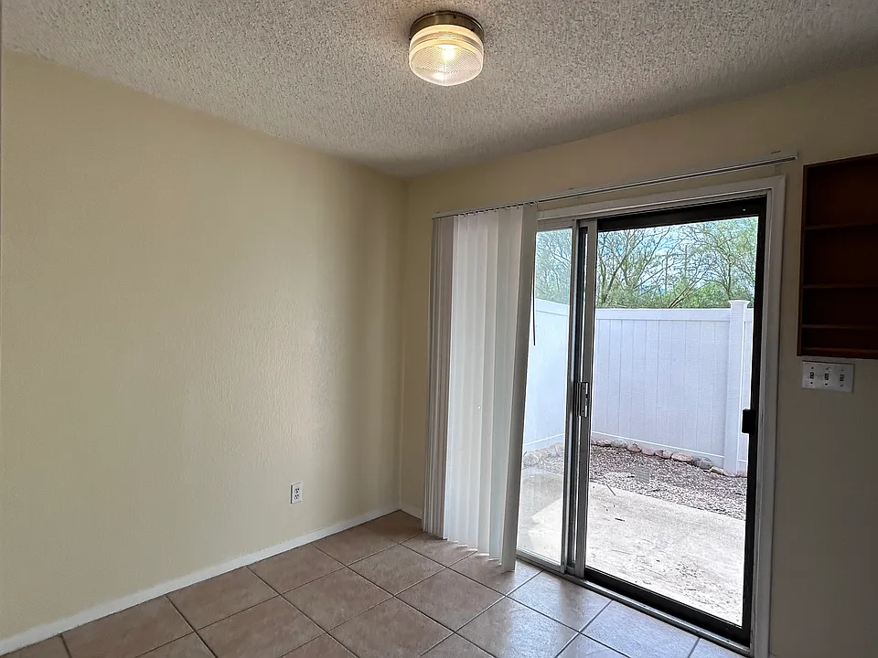 Dining area without a table.