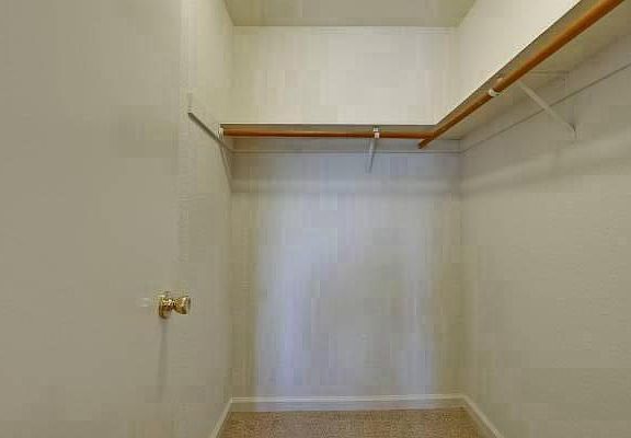 Lots of storage such as walk-in closet