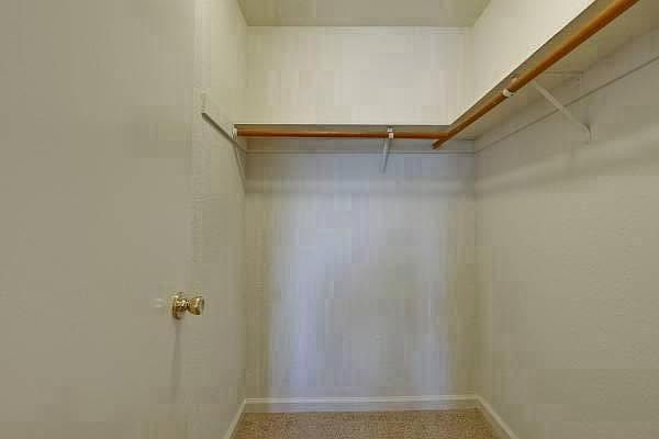 Lots of storage such as walk-in closet