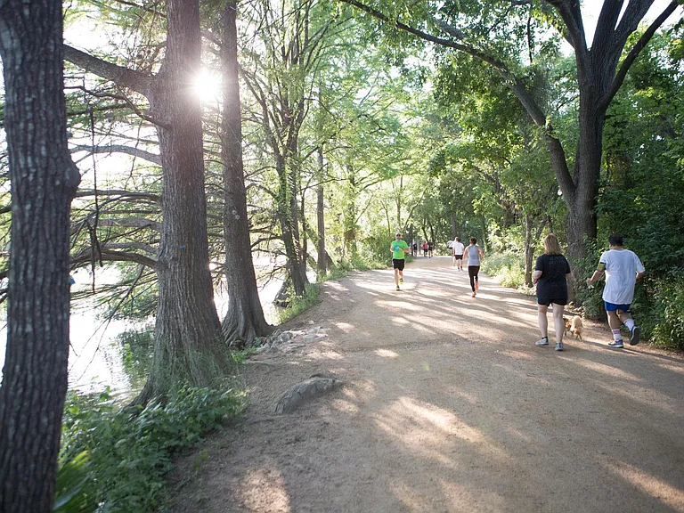 Hike & Bike trail a couple blocks away