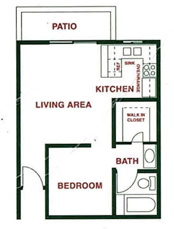 Floor plan Large Studio Floor Plan