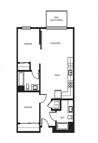 Floor plan 2X2 C1