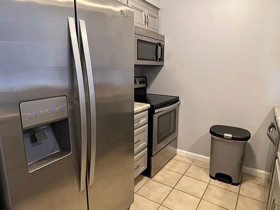 Updated kitchen with stainless steel appliances