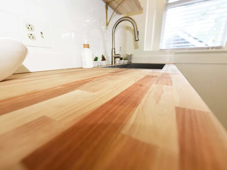 Butcher Block Counters and Shelving