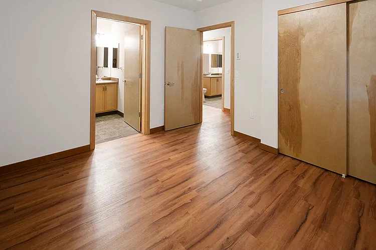 The 4 bedroom homes are townhome style.
