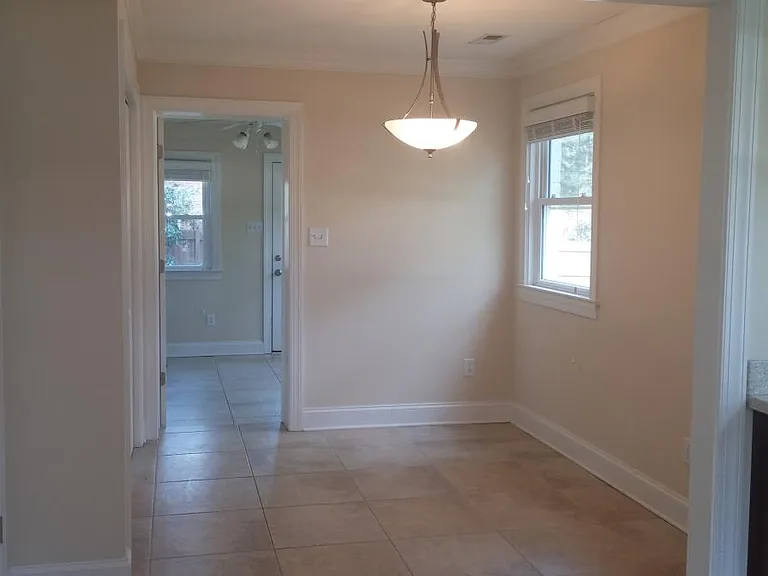 eat in kitchen nook with laundry