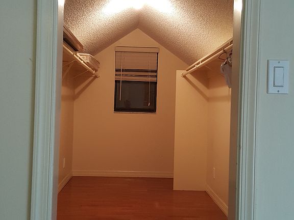 Walk in closets every room 