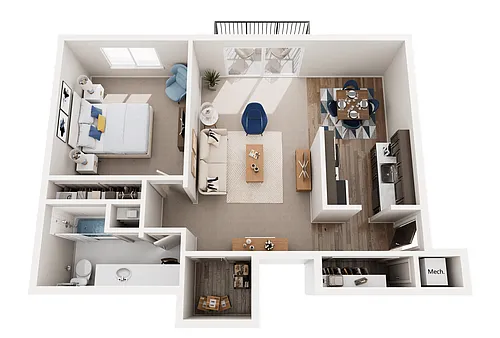 Floor plan 1BR