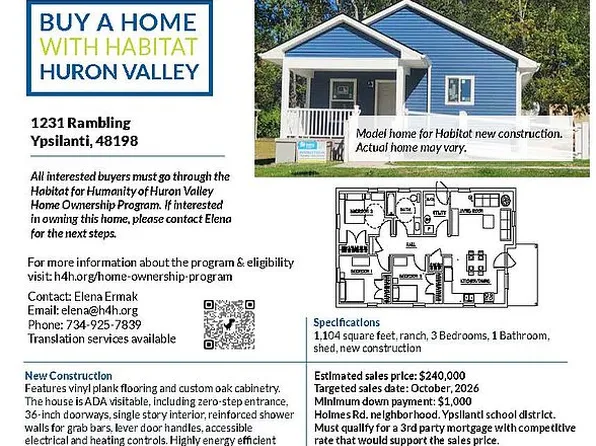 1231 Rambling Rd, Ypsilanti, MI 48198