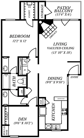 Floor plan B1 - Income Restricted