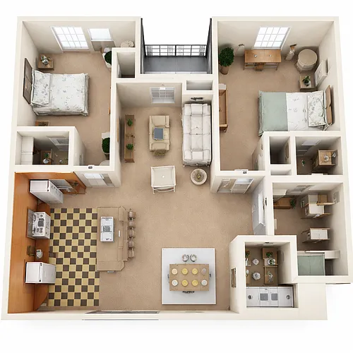 Floor plan Summit 2x2
