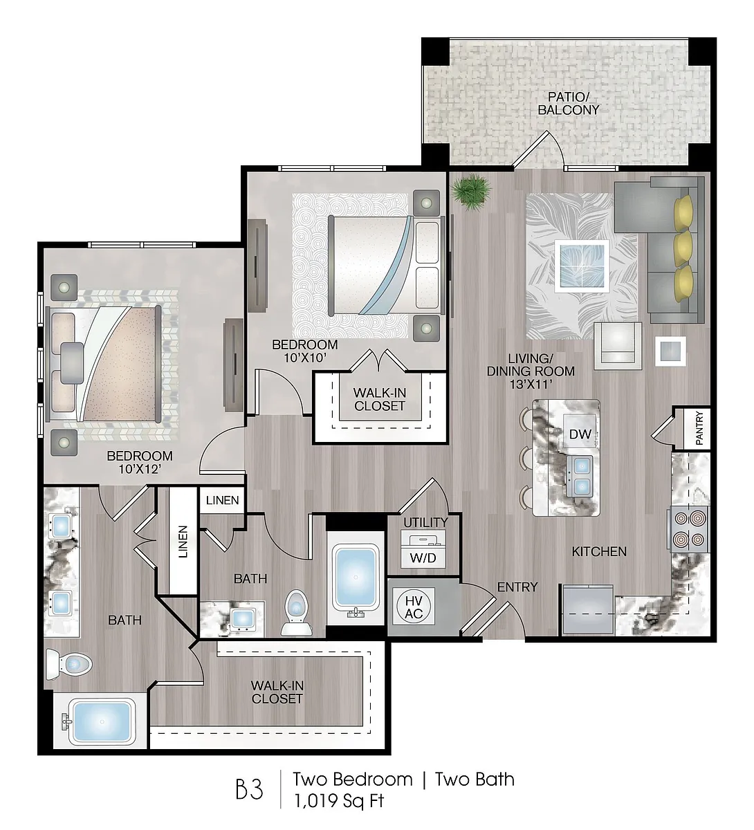 Floor plan B3