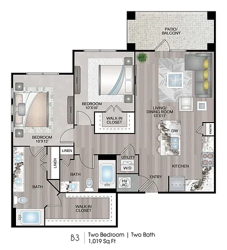 Floor plan B3