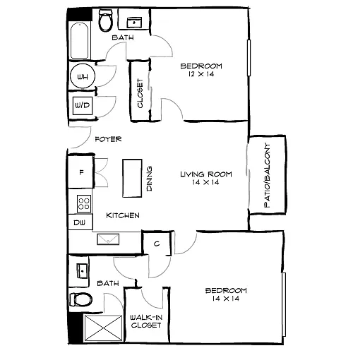 Floor plan Design 2B