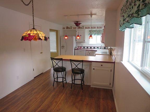 Dining room, bar and kitchen