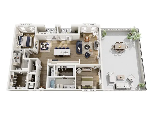 Floor plan PH4
