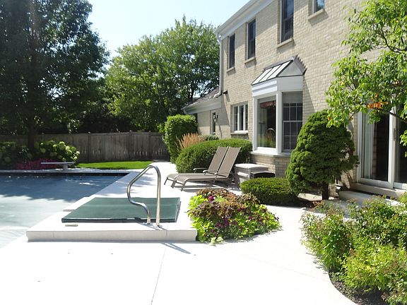 Pool with auto cover closed
