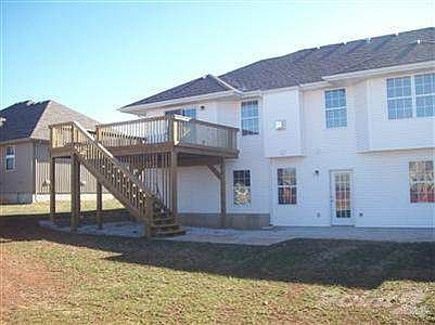 Back view of house