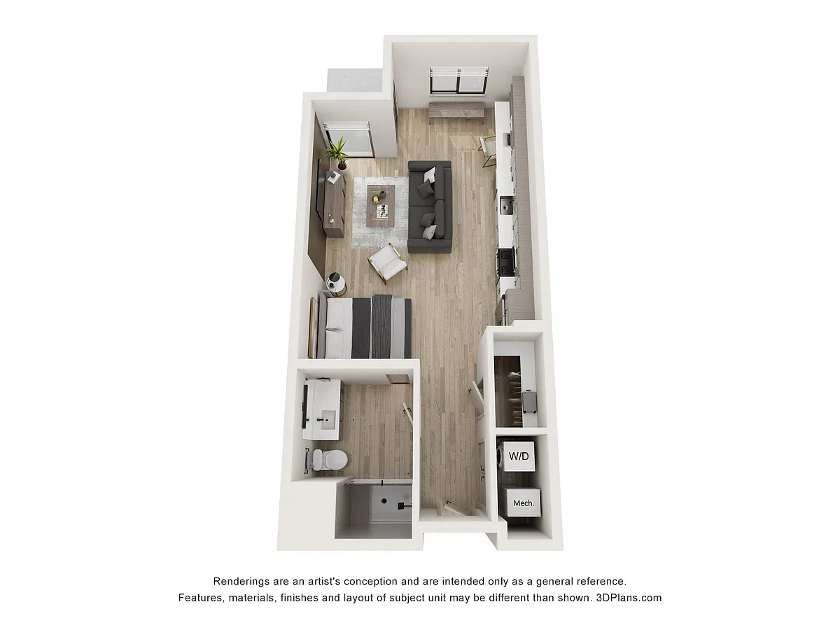 Floor plan Studio 1