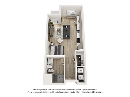 Floor plan Studio 1